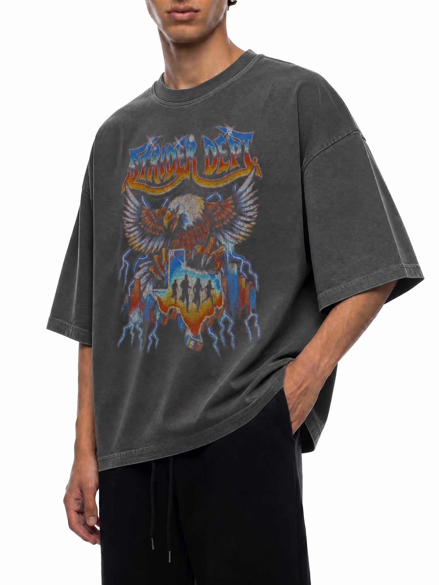 Strider Dept. Rock Tee Enzyme Washed