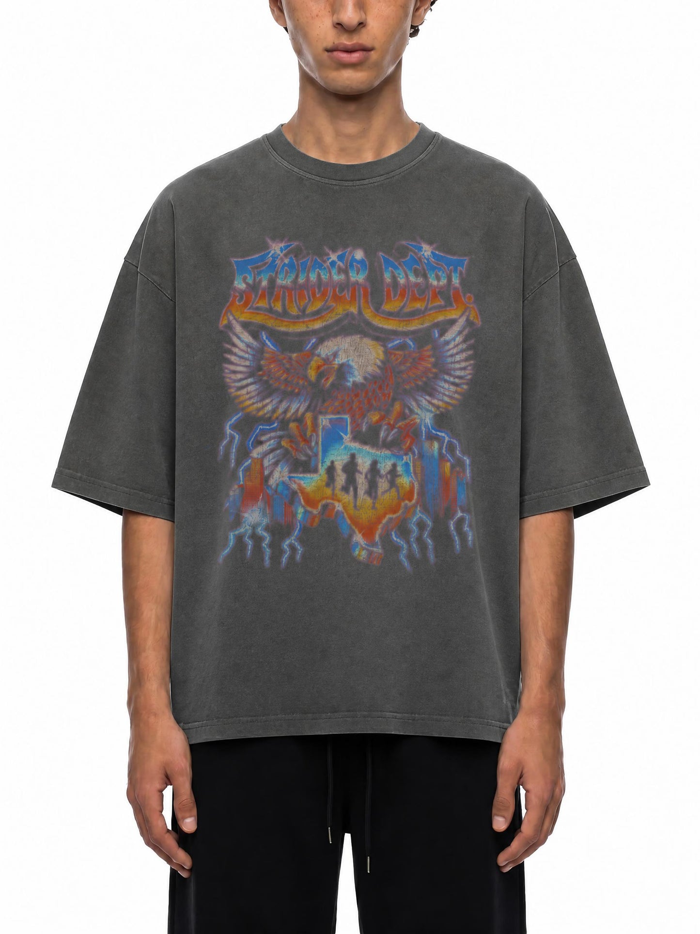 Strider Dept. Rock Tee Enzyme Washed